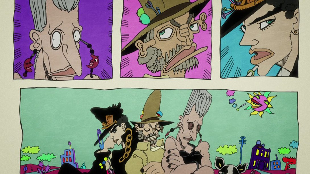 boingo, oingo, and thoth (jojo no kimyou na bouken and 1 more) drawn by gap_(pdmng)