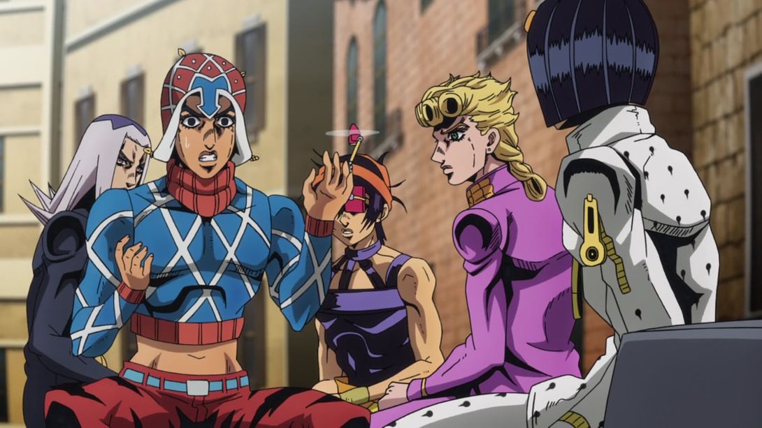 Jojo's Bizarre Adventure: Vento Aureo – ep 22 – The Clash entre Aerosmith e  Talking Heads