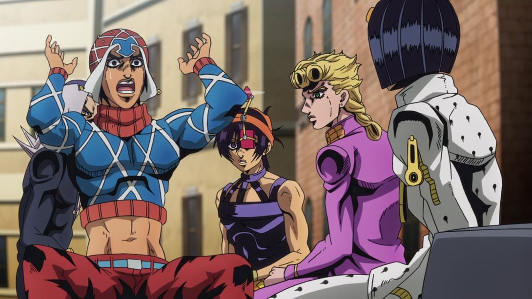 Jojo's Bizarre Adventure: Vento Aureo – ep 22 – The Clash entre Aerosmith e  Talking Heads