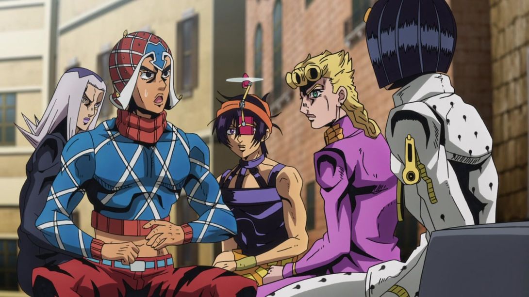 Jojo's Bizarre Adventure: Vento Aureo – ep 22 – The Clash entre Aerosmith e  Talking Heads